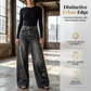 💃 Women's Wide-Leg Grommet Jeans – High-rise fit, elongating wide leg & silver-tone grommet accents. A vintage-inspired staple with a modern attitude 🌿
