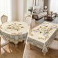 🛍️ 50 % Rabatt – Elegantes Tischdecken-Set mit Rose & goldgeprägtem Muster – wasserdicht, ölbeständig & stilvoll – ideal für Esstisch, Couchtisch & Wohnzimmer 🌹