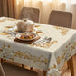 🛍️ 50 % Rabatt – Elegantes Tischdecken-Set mit Rose & goldgeprägtem Muster – wasserdicht, ölbeständig & stilvoll – ideal für Esstisch, Couchtisch & Wohnzimmer 🌹