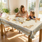 🛍️ 50 % Rabatt – Elegantes Tischdecken-Set mit Rose & goldgeprägtem Muster – wasserdicht, ölbeständig & stilvoll – ideal für Esstisch, Couchtisch & Wohnzimmer 🌹
