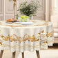 🛍️ 50 % Rabatt – Elegantes Tischdecken-Set mit Rose & goldgeprägtem Muster – wasserdicht, ölbeständig & stilvoll – ideal für Esstisch, Couchtisch & Wohnzimmer 🌹