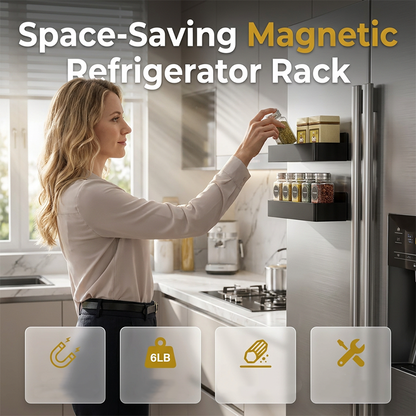 📢 40% RABATT! 🛒 Magnetisches Kühlschrank-Aufbewahrungsregal für Kücheno rganisation