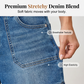 📢📢40% RABATT !!⏰ Damen Bermuda-Jeans-Shorts mit mittlerer Leibhöhe & Taschen – Jetzt im Sommertrend! 🛍️