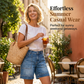 📢📢40% RABATT !!⏰ Damen Bermuda-Jeans-Shorts mit mittlerer Leibhöhe & Taschen – Jetzt im Sommertrend! 🛍️