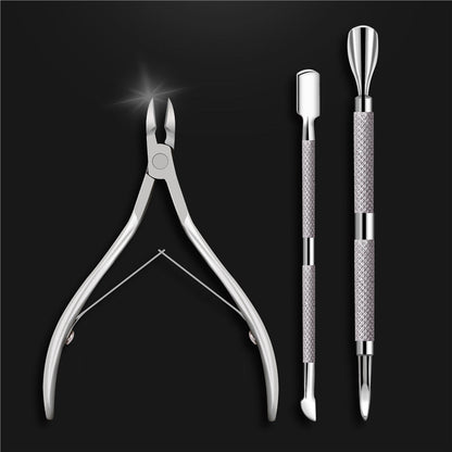 📢📢40 % RABATT !! ⏰3-teiliges Nagelhautpflege-Set aus Edelstahl