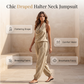 📢📢40% RABATT !!⏰Damen-Jumpsuit mit Neckholder und weitem Bein