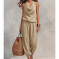 📢📢40% RABATT !!⏰Damen-Jumpsuit mit Neckholder und weitem Bein