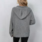 📢📢40% OFF !! ⏰Rabatt – Damen-Strickjacke mit Kapuze & Knopfleiste – einfarbig, mit Kordelzug & vielseitig für Alltag & Freizeit 🧥