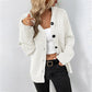 📢📢40% OFF !! ⏰Rabatt – Damen-Strickjacke mit Kapuze & Knopfleiste – einfarbig, mit Kordelzug & vielseitig für Alltag & Freizeit 🧥