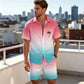 🏝️ 50 % Rabatt – Lässiges Sommer-Set mit tropischem Print – kurzärmeliges Hemd & Shorts, weicher Stoff & vielseitig kombinierbar – ideal für Urlaub & warme Tage ☀️