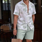 🏝️ 50 % Rabatt – Lässiges Sommer-Set mit tropischem Print – kurzärmeliges Hemd & Shorts, weicher Stoff & vielseitig kombinierbar – ideal für Urlaub & warme Tage ☀️