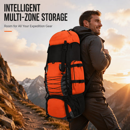 🛍️ 50 % Rabatt – 90L Wanderrucksack – wasserdicht, großes Fassungsvermögen & ergonomisch – ideal für Trekking, Camping & Reisen 🏔️