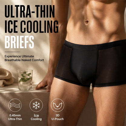 📢📢40% RABATT !!⏰Herren Eis-Kühlende Ultra-Dünne Boxershorts