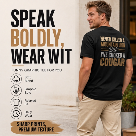 📢📢40% RABATT !!⏰Unisex Freizeit T-Shirt mit witzigem Spruch-Print