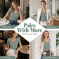📢📢40% RABATT !!⏰Damen Slim-Fit V-Ausschnitt Spitzen-Kurzarm-Top