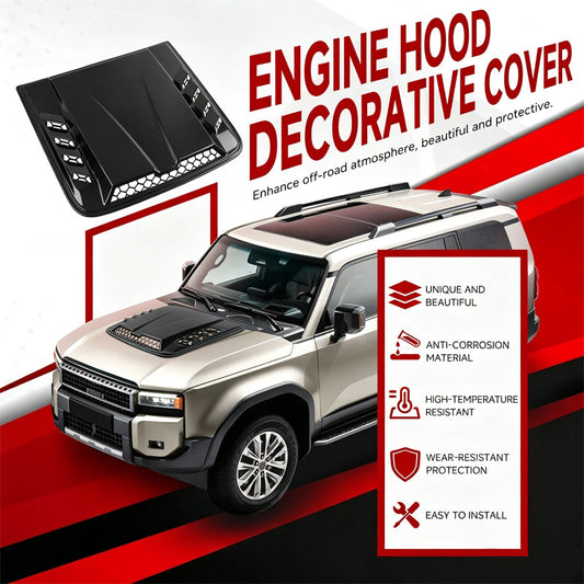 📢📢40% RABATT !!⏰Universal Motorhaube Lüftungsschlitz Dekorationsabdeckung ABS Auto-Styling-Zubehör