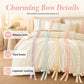 ✨ JETZT 50 % RABATT! !✨Romantic Pastel Bowknot Bedding Set