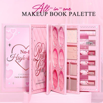 🔥 50 % RABATT! All-in-One Makeup Palette Book Set（Praktisches Buchdesign, platzsparend und leicht transportierbar.）