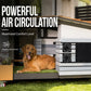 Solar Powered Fan, Solar Fan for Shed, Chicken Coop, Greenhouse, Outside with Two 5In Fans Exhaust Intake Mounting Way and Installation Kits