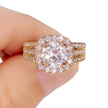 Women's Cubic Zirconia Halo Ring