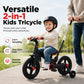 4-in-1 Convertible Kids Tricycle Balance Bike Stroller