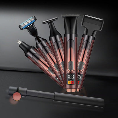 📢📢40% RABATT !!⏰4-in-1 Herren-Pflegeset – Multifunktions-Trimmer für Bart, Haare, Nase & Körper ✂️