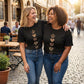 📢📢40% RABATT !!⏰Damen Lässiges Herz-Print Kurzarm T-Shirt