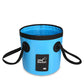 🧊 50% RABATT! ✨ Faltbarer tragbarer Angelkübel – Geeignet als Eiskübel, Wasserbehälter, für Autowäsche & Campinggeschirr 🎣