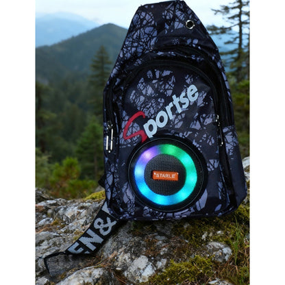 📢📢40% RABATT !!⏰Tragbare Bluetooth-Lautsprechertasche mit LED-Beleuchtung