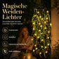 Solarbetriebene Weidenblatt-Hängelichterkette