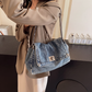 📢📢50 % RABATT !! ⏰Retro-Schultertasche mit großem Fassungsvermögen und Kettenriemen