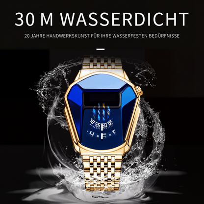 📢📢50% RABATT !!⏰Luxuriöses Iced-Out-Uhren-Set