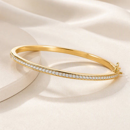 ✨Retro-Strass-Manschettenarmband in Goldfarbe