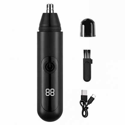 📢📢50% RABATT !!⏰Wiederaufladbarer Nasenhaartrimmer mit LED-Anzeige