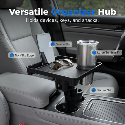 📢📢50% RABATT !!⏰Plateau de voiture 2-en-1 avec porte-gobelet extensible 🚗