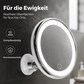 📢📢40% RABATT !!⏰10-fach vergrößernder Schminkspiegel mit LED-Licht und Saugnapf
