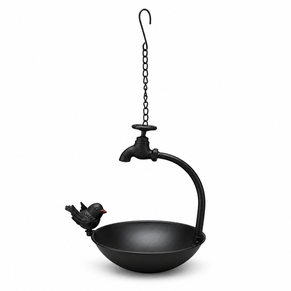 🐦 50% RABATT! 🌿 Vintage Hängender Vogelfutterspender – Dekorativer Wasserhahn, wetterfest & stilvoll – Perfekte Futterstelle für Ihren Garten 🏡