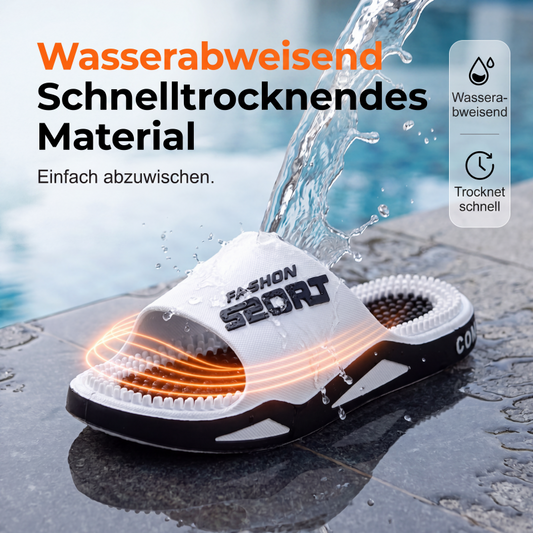 📢📢50% RABATT !!⏰Massagepantoletten für Herren, rutschfeste Hausschuhe mit Fußgewölbeunterstützung