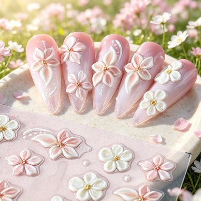 ✨Heiße Aktion: 1+1 GRATIS!✨5D-Blumen-Nagelsticker