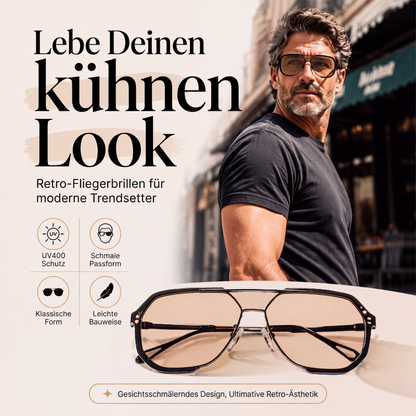 📢📢50% RABATT !!⏰Unisex-Übergröße quadratische Einteilige Sonnenbrille