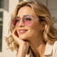 📢📢50% RABATT !!⏰Unisex-Übergröße quadratische Einteilige Sonnenbrille