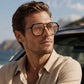 📢📢50% RABATT !!⏰Unisex-Übergröße quadratische Einteilige Sonnenbrille
