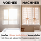 📢📢50 % RABATT !! ⏰Bestickte durchsichtige Vorhänge mit Blumenmuster und Bindegurt