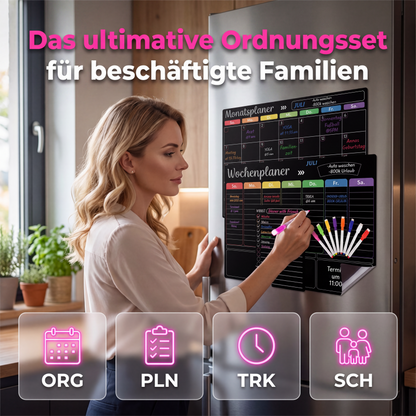 📢📢 JETZT 50 % RABATT!! ⏰Magnetischer Kalender-Planer-Set für den Kühlschrank mit Markern