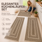 Elegante gewebte Läuferteppich