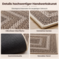 Elegante gewebte Läuferteppich
