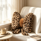 🎀JETZT 50 % RABATT!! 🐆 Dekokissen in Schleifenform mit Leopardenmuster – Weiches Sofakissen als Rückenstütze für Zuhause und Büro