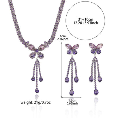 🦋 50% RABATT! ✨ Elegantes Schmetterlings-Halsketten- & Ohrringe-Set – Zartes Design, feiner Glanz & hochwertige Verarbeitung – Perfekt für jeden Anlass & als Geschenk 💎