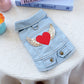 👑 50% RABATT! 💙 Süße Prinzessin Denim-Hundejacke, bequemer Stoff für kleine Hunde im Alltag🐶