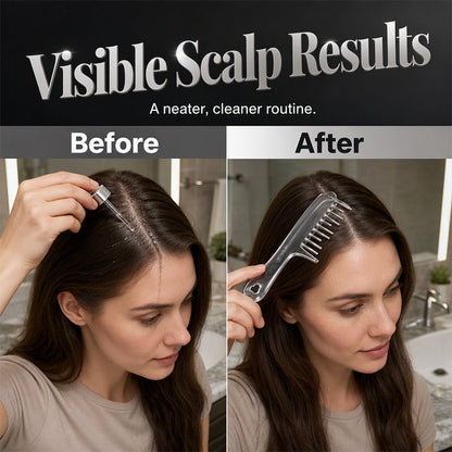 📢📢Zeitlich begrenztes Sonderangebot：1+1 GRATIS!⏰ Kopfhaut-Applikatorkamm – Präzisionskamm mit Rollkugeln, gleichmäßige Verteilung – für gezielte Haarpflege. 💆